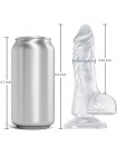 Фалоїмітатор на присоску Crystal Jellies Realistic Dildo Clear Mr. Rude 5.3 Vscnovelty
