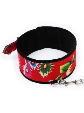 Кольоровий нашийник із повідцем Tropical Collar With Leash Vscnovelty