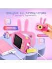 Дитячий цифровий фотоапарат із чохлом Зайчик A1 Рожевий У комплекті картка на 32 ГБ (PHR-A1-Pink)