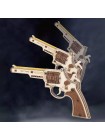 Дерев'яний пістолет 3D конструктор Unique JSP202 Colt Revolver 44 деталі розвивальна іграшка