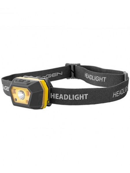 Ліхтар налобний акумуляторний GoGEN GOGHL02GY Head light HL02 grey/yellow 350lm