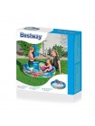 Дитячий надувний басейн Bestway 51124 «Рибки» 112 х 20 см, з м'ячиком і кругом
