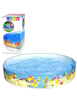 Басейн дитячий Intex Пляж 152х25 см Різнобарвний (56451)
