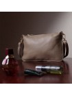 Жіноча сумка-клатч із двома ременями з натуральної шкіри Vintage 22643 Бежева