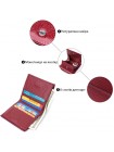 Компактний гаманець для жінок із натуральної лакованої шкіри ST Leather 22687 Червоний