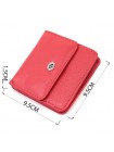 Жіночий компактний гаманець із кишенею для монет із натуральної шкіри ST Leather 22689 Червоний