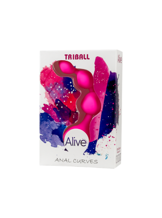 Анальні кульки Alive Triball Pink (AD20051)