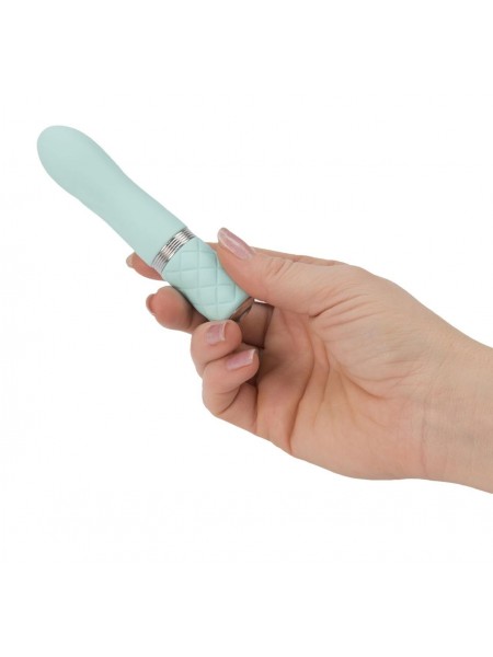 Розкішний вібратор PILLOW TALK Flirty Teal з кристалом Swarovski (SO2726)