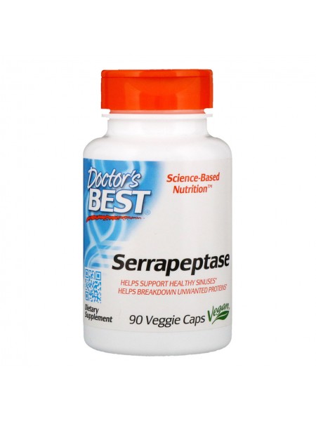 Серрапептаза Doctor's Best 90 капсул (560)