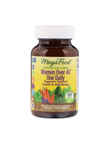 Вітаміни для жінок MegaFood Women Over 40+ 60 таблеток (8044)