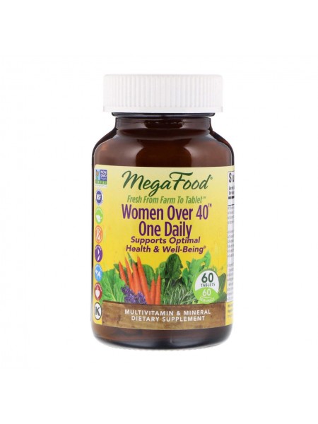 Вітаміни для жінок MegaFood Women Over 40+ 60 таблеток (8044)