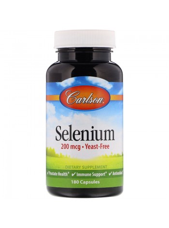 Селен Selenium Carlson Labs 200 мкг 180 капсул