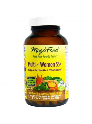 Мультивітаміни для жінок MegaFood 55+ Multi for Women 120 таблеток (16883)