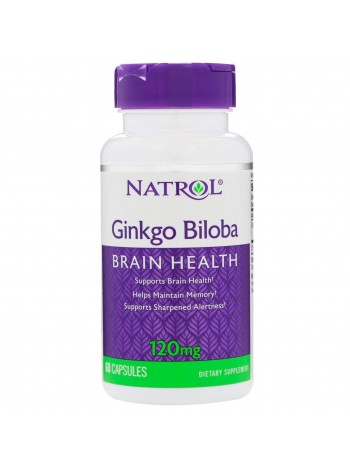 Гінкго білоба Natrol 120 мг 60 капсул (10860)