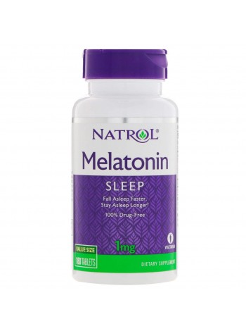 Мелатонін Melatonin Natrol 1 мг 180 таб.