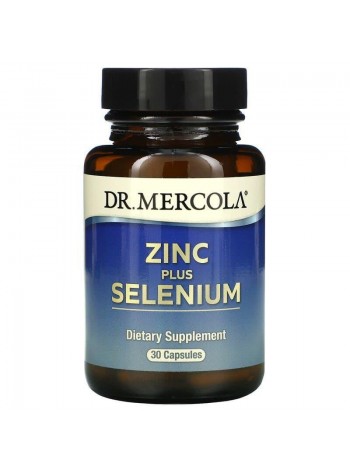 Цинк плюс селен Zinc Plus Selenium Dr. Mercola 30 капсул