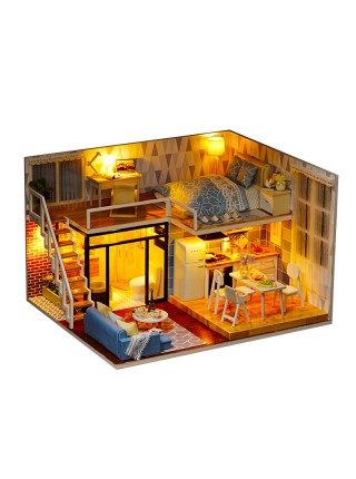 Ляльковий дім конструктор DIY Cute Room L-023 Таунхаус 3D (5793-19401)