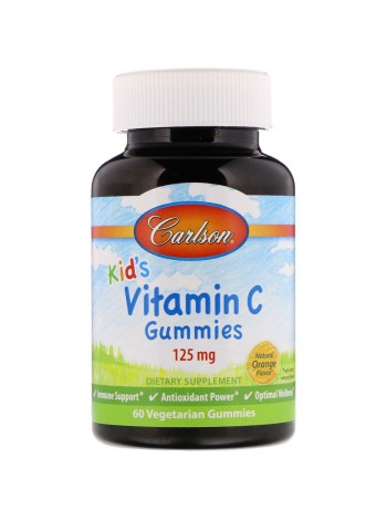 Вітамін C для дітей Kid's Vitamin C Gummies Carlson Labs 60 жувальних цукерок