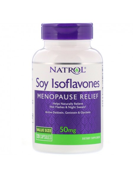 Ізофлавони сої Soy Isoflavones Natrol 50 мг 120 капсул