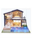 Ляльковий будинок конструктор DIY Cute Room A-066-B Вілла з басейном (7162-22035)