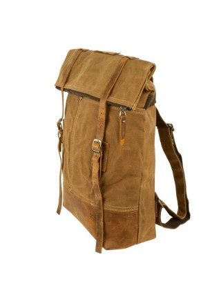 Міський рюкзак Fisher Рол Топ roll top FC-1792 45x36x12 см Світло-коричневий (23027)