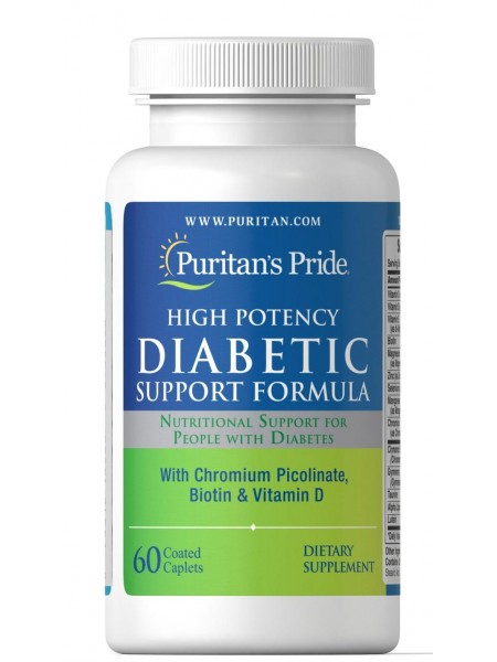 Підтримка у разі діабету Diabetic Support Formula Puritan's Pride 60 каплет