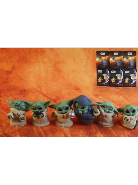 Малюк Йода набір 6 фігурок в коробочці Star Wars Зоряні війни Shantou