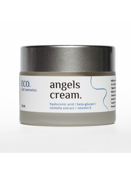 Зволожувальний крем для обличчя для сухої та нормальної шкіри Angels cream Eco.prof.cosmetics 50 мл