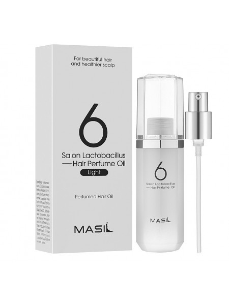 Зволожувальна парфумована олія для гладкості волосся Salon Lactobacillus Hair Perfume Oil Light Masil 66 мл