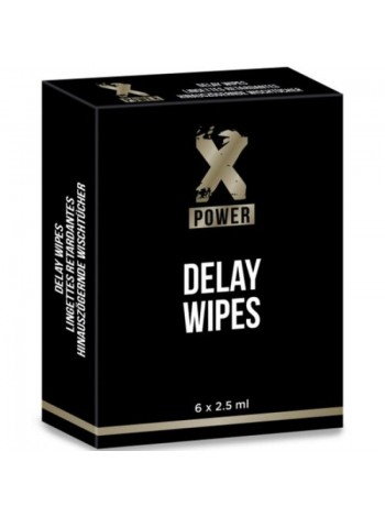 Серветки з пролонгувальним гелем XPower Delay Wipes 6 шт. Labophyto