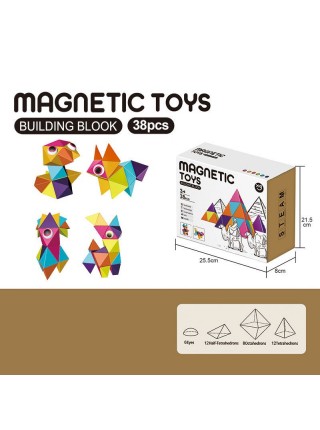 Конструктор Magnetic Toys 38 деталей Multicolor (147466)