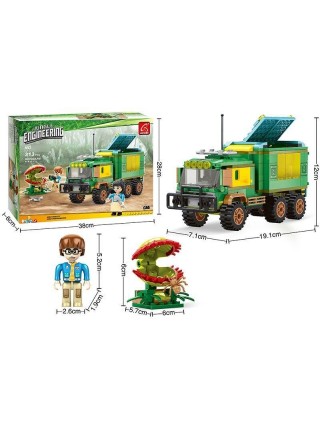 Конструктор Ausini Jungle Engineering 313 деталі Green (124904)