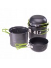 Набір посуду Elbrus Hike Pro Cook 4 SET Grey/Lime