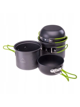 Набір посуду Elbrus Hike Pro Cook 4 SET Grey/Lime