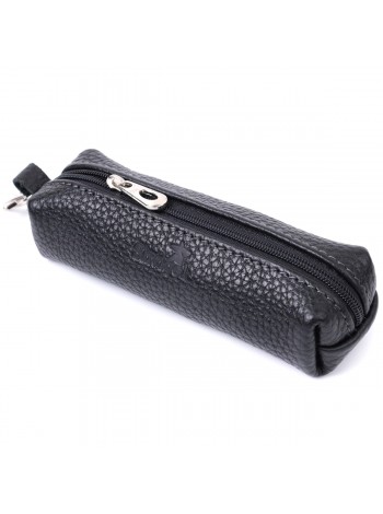 Містка ключниця унісекс із натуральної шкіри Shvigel 16227 Чорна