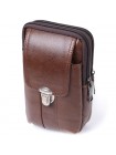 Сумка для чоловіків на два відділення з натуральної шкіри Vintage 22738 Коричневий
