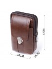 Сумка для чоловіків на два відділення з натуральної шкіри Vintage 22738 Коричневий