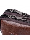 Сумка для чоловіків на два відділення з натуральної шкіри Vintage 22738 Коричневий