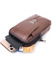 Сумка для чоловіків на два відділення з натуральної шкіри Vintage 22738 Коричневий