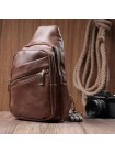 Модна жіноча сумка з однією лямкою через плече з екошкіри Vintage 22760 Коричневий