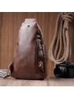 Модна жіноча сумка з однією лямкою через плече з екошкіри Vintage 22760 Коричневий