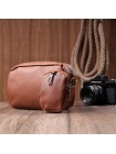 Жіноча сумка крос-боді з монетницею з екошкіри Vintage 22795 Рудий