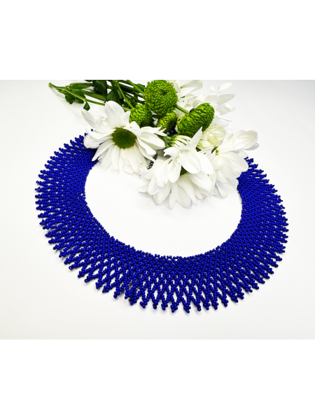 Кольє-силянка із чеського матового бісеру HatynkaUA Necklace намисто ручної роботи до вишиванки (SUN999_54)