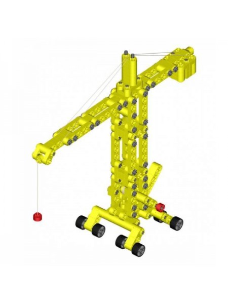 Дитячий конструктор Kiditec 1217 L-set Showcrane big Yellow 460 деталей (3893)