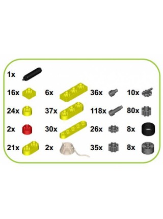 Дитячий конструктор Kiditec 1217 L-set Showcrane big Yellow 460 деталей (3893)