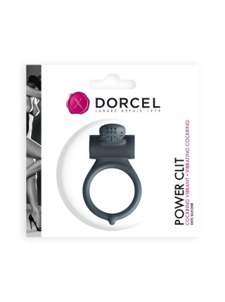 Ерекційне кільце Dorcel Power Clit Black V2 з вібрацією (MD1410)