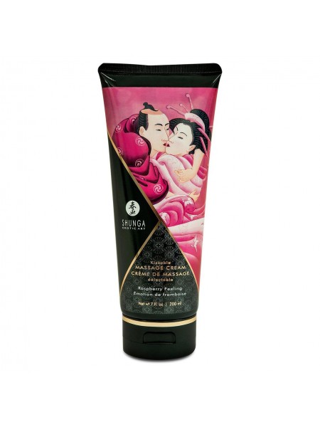 Їстівний масажний крем Shunga KISSABLE MASSAGE CREAM Raspberry Feeling 200 мл (SO2504)