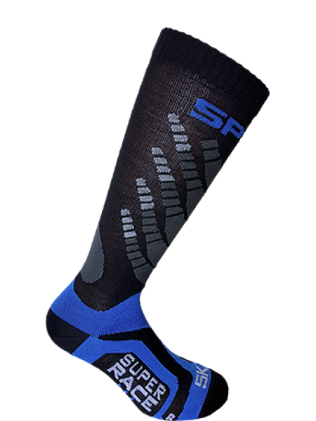 Гірськолижні шкарпетки Spring Чорно-синій 887 black-blue M (39-42)
