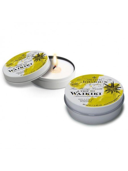 Масажна свічка Petits Joujoux — Waikiki Beach Coconut and Pineapple 43 мл (SO3173)