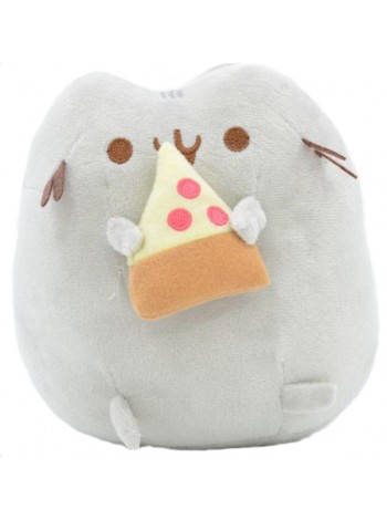 М'яка іграшка кіт зі шматочком піци VOLRO Pusheen cat Сірий (vol-646)
